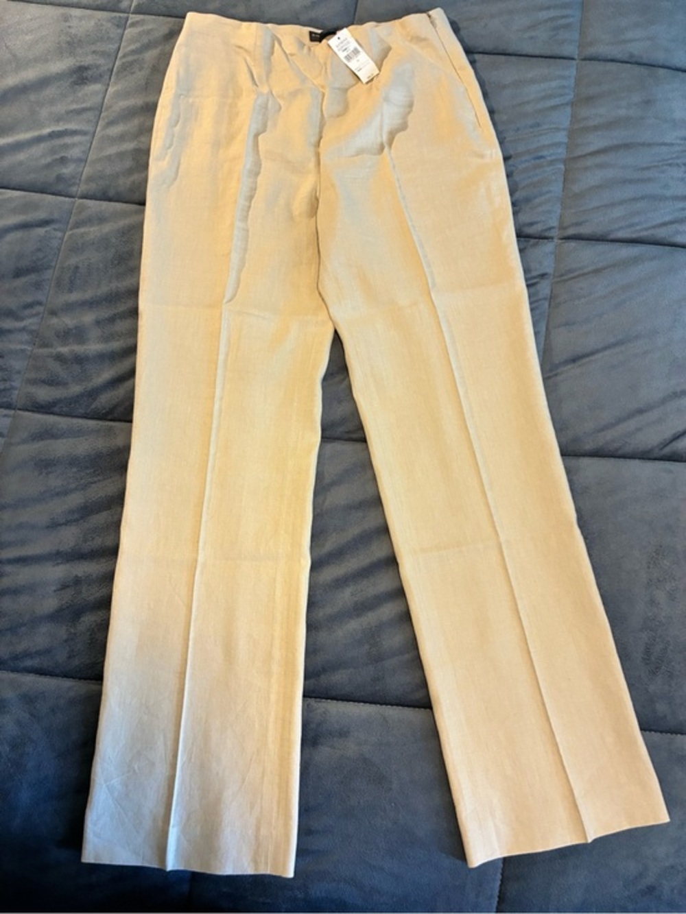 Banana Republic VTG 90s 10 Khaki Linen Blend Stretch Slacks Pants Minimalist